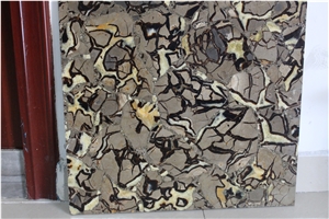 Septarium Semi Precious Stone Slabs/ Fluorite Semi Precious Tiles/ Gemstone Background Backlit/ Semi Precious Wall Cladding/Septarium Semi Precious