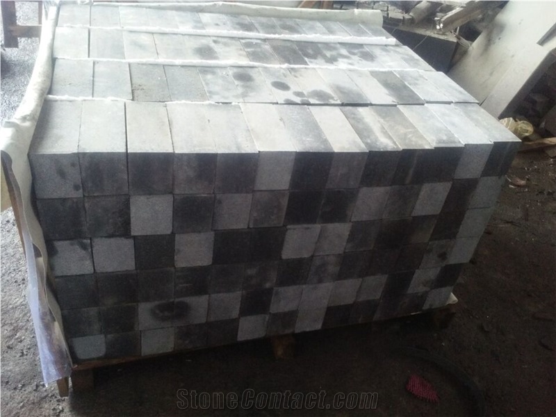 China Black Basalt G684 Crystal Black Pearl Black Oriental Black Basalt Paver Cubestone