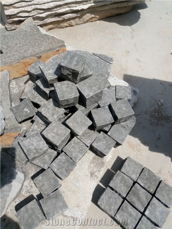 China Black Basalt Zhangpu Black Cube Stone Paving Sets
