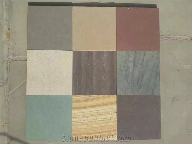 China Colorful Sandstone Tiles/Slabs,Wall Tiles/Floor Tiles,Wall Covering/Floor Covering