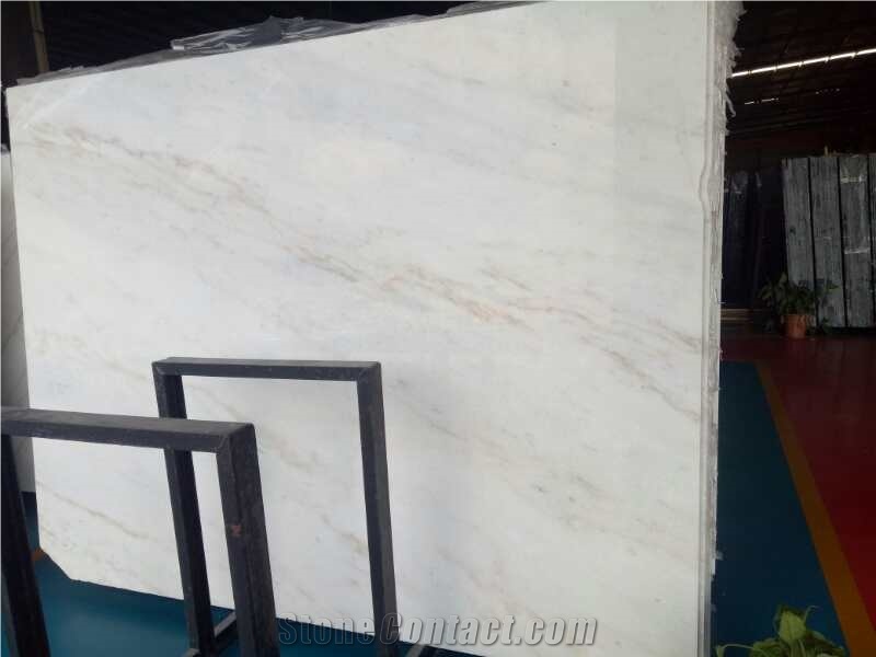 China White Marble Guangxi White, China Bianco Carrara Marble Polished Slab Tile
