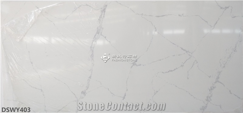 Quartz Stone/Manmade Stone/Calacatta Vagli Quartz Countertops/ Kitchen Island Tops/Foshan,China