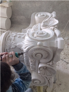 Jerusalem Stone Hand Carved Ornament Wall Relief