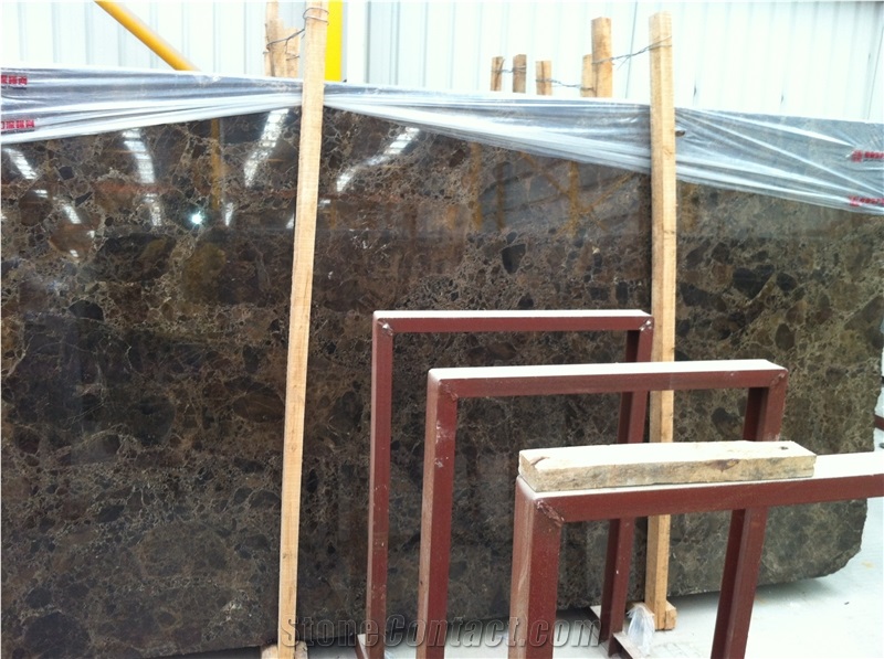 Cheap Chinese Coffee Cream Marble Slabs, Emperador Gold Marble Slabs 2cm Thickness