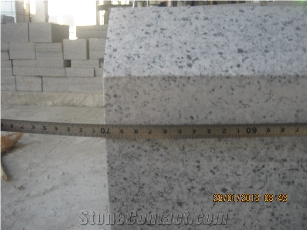 Cheap Price G603 Granite Kerbstone, China Grey Granite Flamed Curbstone, New G603 Light Grey Granite Road Stone, Road Side Stone