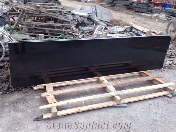 China Cheap Wuhan Black Granite Tile Slab For Countertops