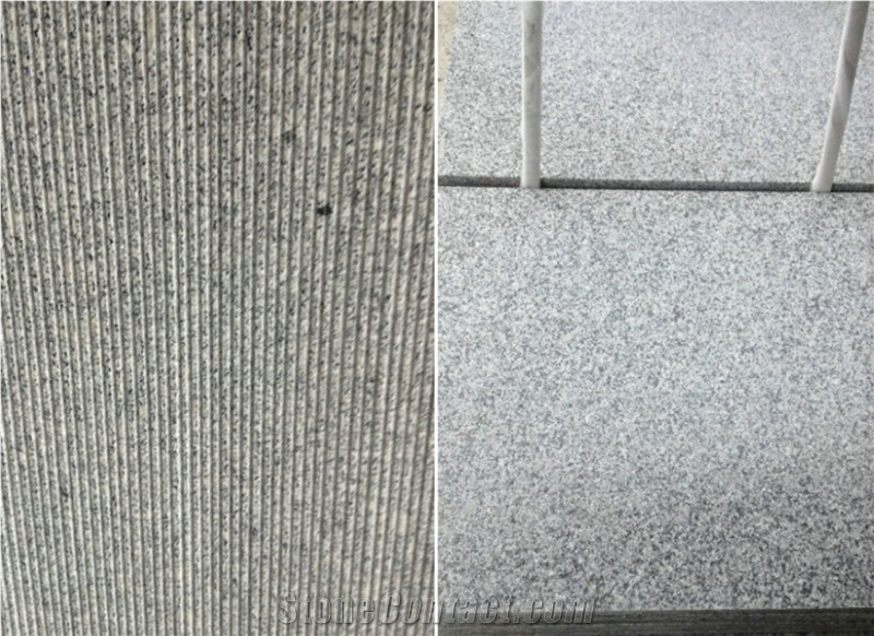 Flamed China Jiujiang G603 Granite Tile&Slab for Countertops, Exterior - Interior Wall and Floor Applications, Pool and Wall Cladding