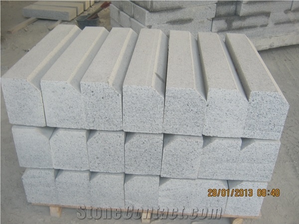 G603 Granite Kerb Stone/ G603 Granite Kerbstone Manufacturer/Kerbs,Bianco Crystal Sardo Granite Curbs,Sesame White Granite Kerbs for Road Side Stone