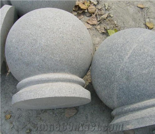 Granite Ball, Grey Granite Parking Stone