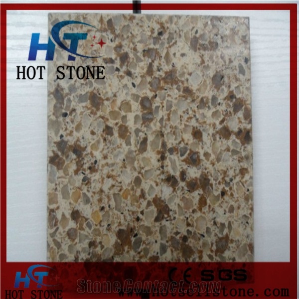 Lls5006 Artificial Quartz Stone Tile & Slab with Double Color Particle/Engineered Quartz Stones/Manmade Stone/Cut to Size/Engineered Tiles/Floor & Wall Covering/Polished Surface/Decoration