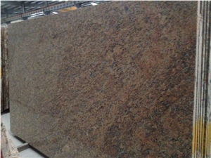 Polished Dark Santa Cecilia Granite Tile&Slab for Countertops, Monuments, Mosaic, Exterior - Interior Wall and Floor Applications, Fountains, Pool and Wall Cladding, Stairs, Window Sills