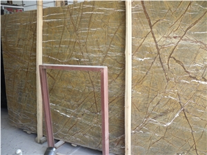 Polished Rain Forest Gold Marble Tiles,Slabs,Cut-To-Size,Paving,Paver