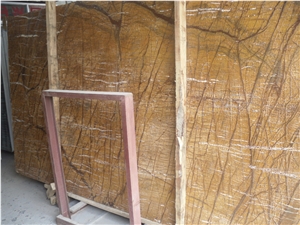 Polished Rainforest Gold Marble, India Yellow Marble Slabs & Tiles, Brown Marble Slabs, Rainforest Gold Marble Slabs