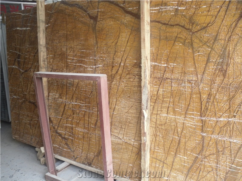 Top Quality Polished Rainforest Brown,Gold Marble Slabs Tiles for Walling, Flooring