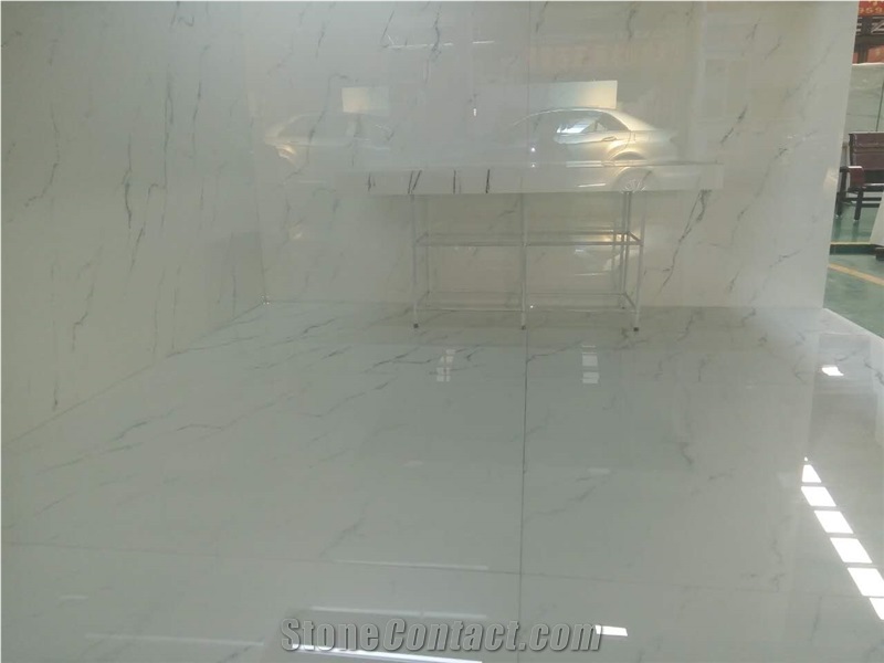 White Artificial Crystallized Stone Slab/Quartz Stone/Engineered Stone Slab/Artificial Stone Slab for Bench Tops, Splash Backs, Wall Panelling and Many Other Domestic and Commercial Applications