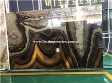 China Black Dragon Onyx Tiles & Slabs/China Wall Covering Tiles/Black Onyx Floor Covering Tiles/Black Onyx Pattern/Counter Top Stone/Onyx Slabs/Black Drogon Onyx Tiles/Onyx Pattern
