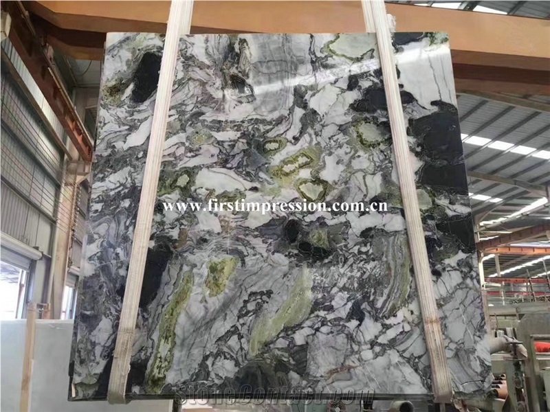 High Quality & Best Price White Beauty Marble Tiles & Slabs/Ice Connect Marble/White Beauty/Ice Green/China Green Marble/Green Marble Slabs& Tiles/Floor Marble/Wall Marble