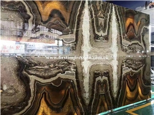 New Polished Black Dragon Onyx Tiles & Slabs/China Wall Covering Tiles/Black Onyx Floor Covering Tiles/Black Onyx Pattern/Counter Top Stone/Onyx Slabs/Black Drogon Onyx Tiles/Onyx Pattern