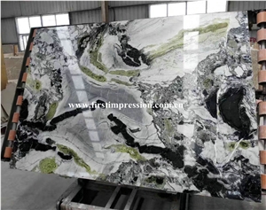 White Beauty Marble Tiles & Slabs/Ice Connect Marble/White Beauty/Ice Green/China Green Marble/Green Marble Slabs& Tiles/Floor Marble/Wall Marble/Luxury Green Marble Big Slabs