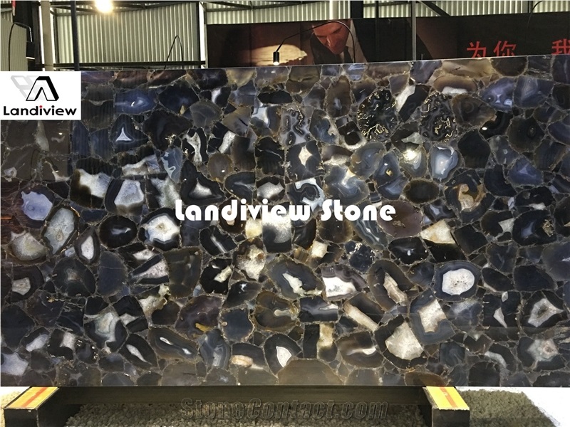Blue Agate Slabs and Tiles