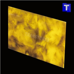 Artificial Golden Dragon Onyx Wall Caldding Panel Floor Covering Tiles Solid Surface Green Glass Stone for Bar Tops,Reception Table Desk,Hotel Counter Tops Design,Interior Engineered Stone