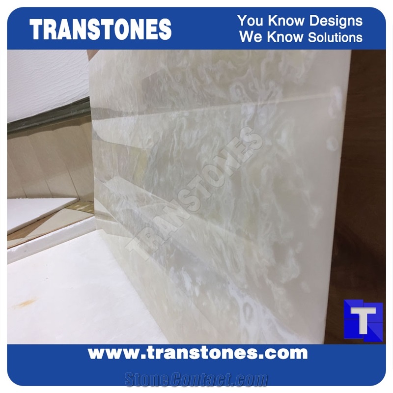 Artificial Marble Spray Silver White Faux Slabs for Wall Panel Celing Floor Covering,Solid Surface Engineered Stone Glass Resin Stone for Reception Countertops,Office Table Top,Interior Furniture