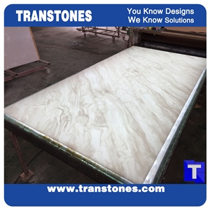 Bianco Juparana Solid Surface Marble Faux Artificial Glass Stone Slabs Tiles for Countertops,Interior Building Material