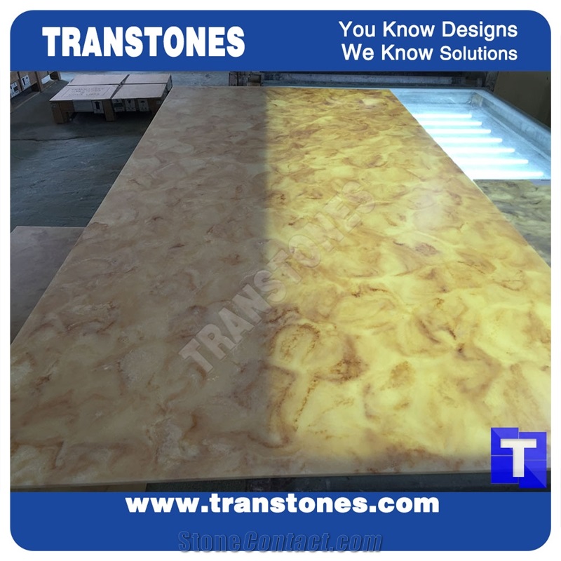 Golden Spider Artificial Marble Slabs Tile Translucent Backlit Cut to Size for Wall Cladding Panel,Floor Covering Pattern Hotel Decor Resin Glass Stone