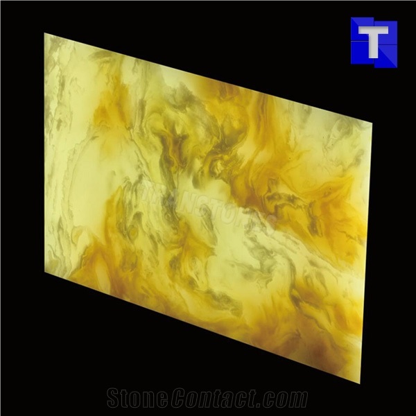 Rusty Spray Wave Ivory Beige Artificial Beige Crystal Onyx Wall Cladding Panel Floor Covering Tiles Solid Surface Translucent Backlit Cream Resin Glass Alabaster Stone for Bar Tops,Reception Table