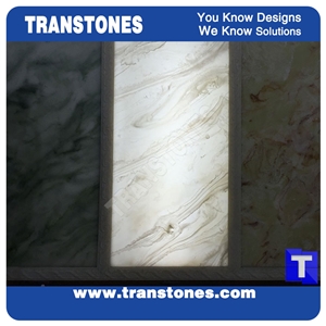 Solid Surface Artificial Silver Juparana White Faux Marble Slabs Tile Wall Panel Floor Paving,Ceiling Sheet Interior Furniture Transclucent Backlit