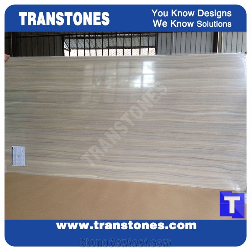 Solid Surface Crystal Blue Wooden Vein Marble Slabs Honed Wall Panel ,Wood Grain Marble Look Glass Stone Tile Cut to Size