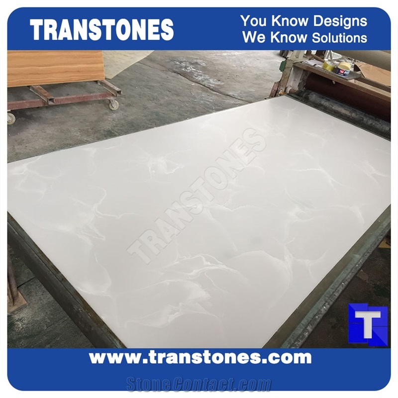 Solid Surface Royal White Rose Artificial Marble Slabs Polished Wall Cladding Panel,Floor Covering,Bianco Engineered Marble Interior Stone Building Material Manufacture