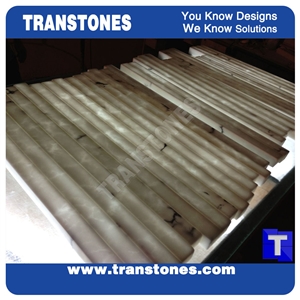 Solid Surface Sea Shell Pearl Tiles Slabs for Tabletop Cladding Panel,White Faux Marble Look Glass Stone Walling Tile