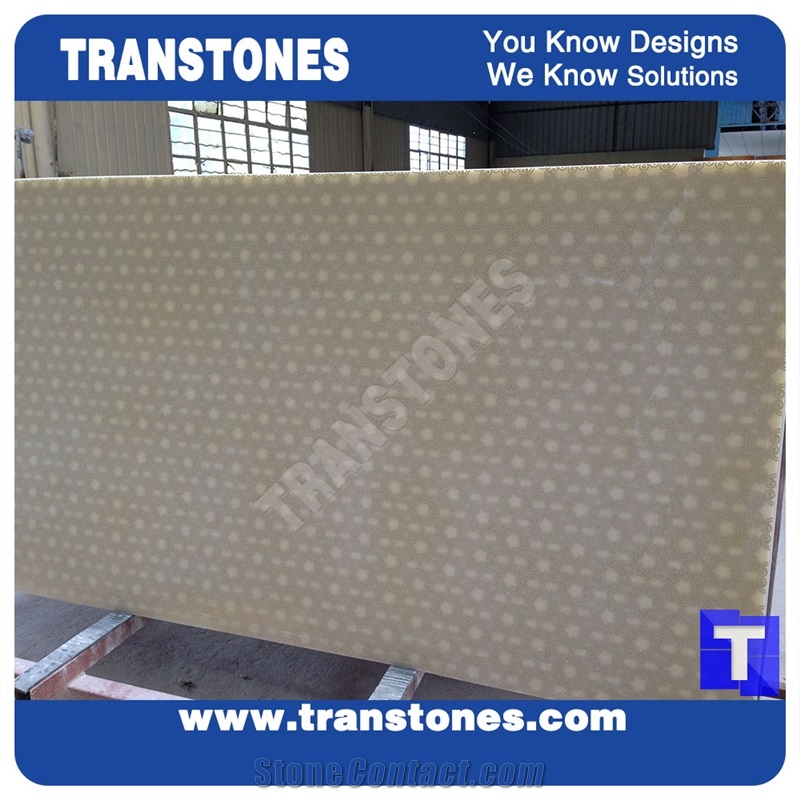 Solid Surface Stone Bathroom Design Artificial Marble Waterjet Medallion Carved Cnc Tiles Slabs for Wall Panel Cladding,Hotel Floor Covering