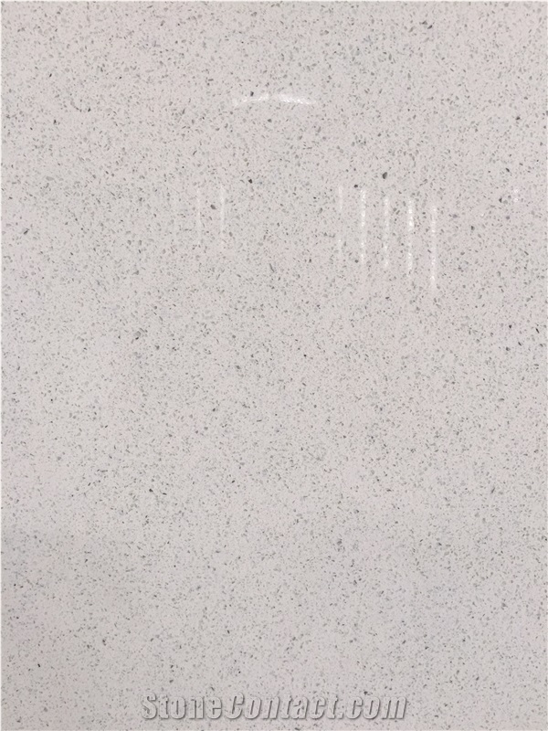 Quartz Stone Bs1320 Mirror White from Guangdong China Solid Surfaces Polished Slabs & Tiles Engineered Stone for Hotel/ Kitchen /Bathroom
