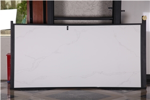 Quartz Stone Bs5102 Calacatta from Guangdong China Solid Surfaces Polished Slabs & Tiles Engineered Stone for Hotel/ Kitchen /Bathroom