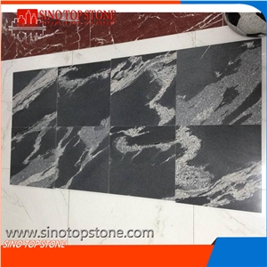 China Black Granite New Nero Branco,Royal Ballet Granite,Snow Grey Granite, River Mist Black Via Lactea Granite,New Jet Mist Granite