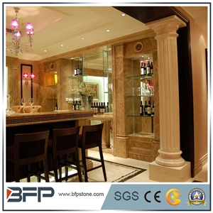 2017 Hot Sale Natural Well Quality Decorative Greek Marble Columns for Sale