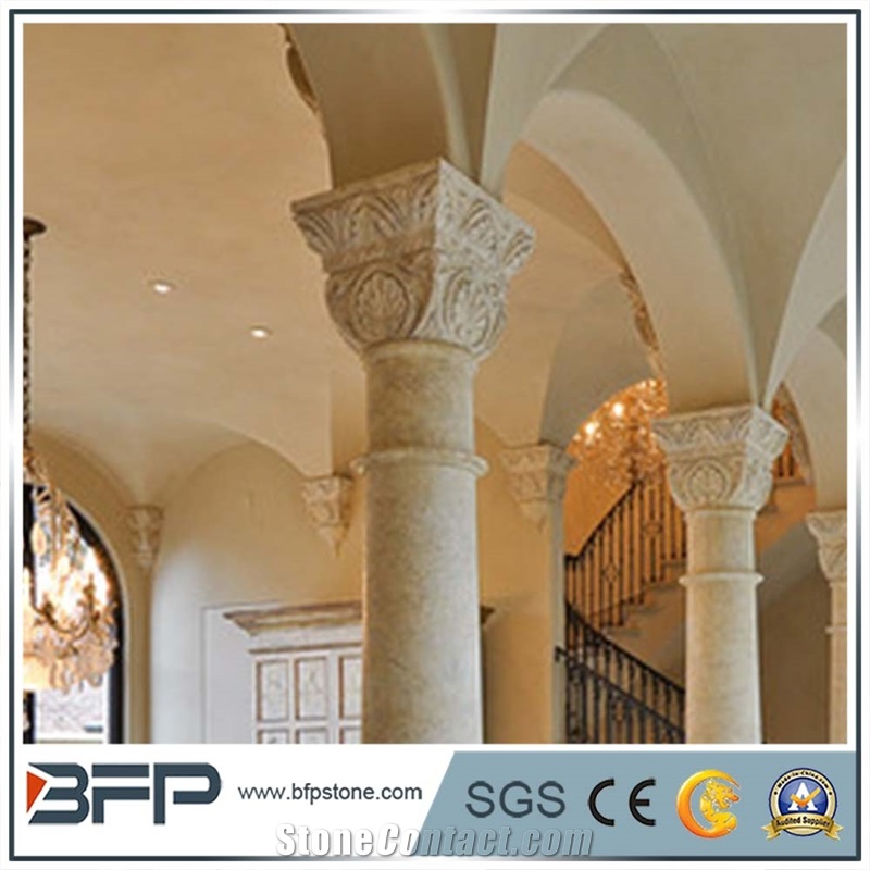 Moden Round Marble Columns for Decoration