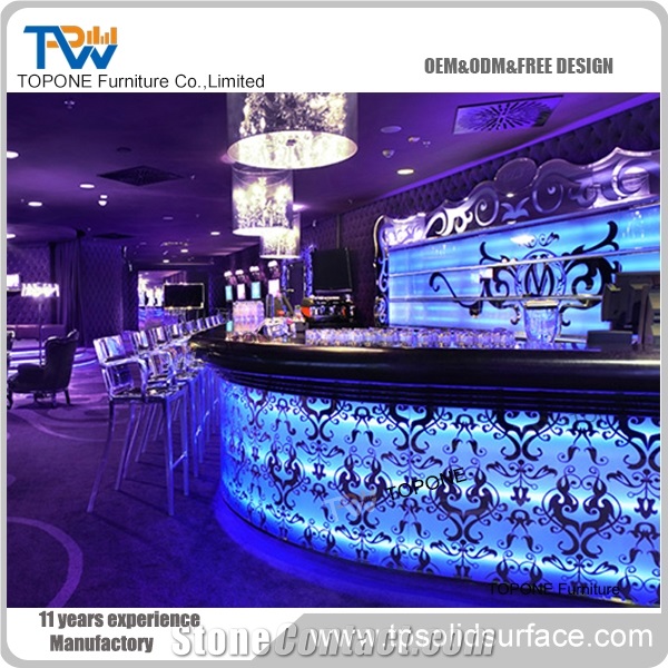 Stone Led Home Bars Illuminated Bar Shelves Hi Res Stock Photography