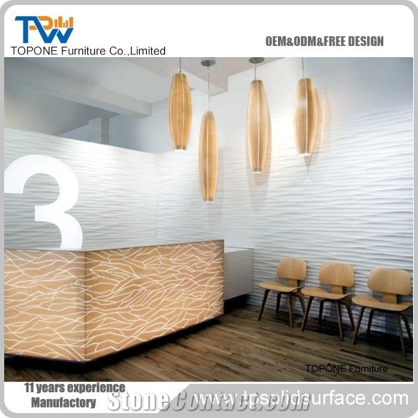 New Design Factory Price Artificial Marble Stone Bar Counter Tops