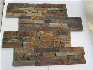 Natural Stone,Wall Stone,Cladding,Stone Veneer,Ledge Stone,Rust Brown Slate
