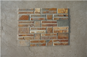 Natural Stone,Wall Stone,Cladding,Stone Veneer,Ledge Stone,Rust Slate