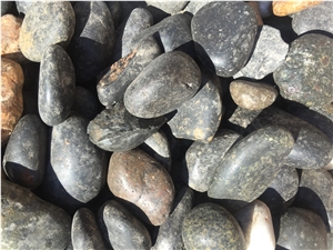 Pebble Stone,River Stone,Polished,Walkway Stone,Black
