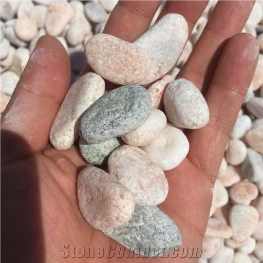 Pebble Stone,River Stone,Polished,Walkway Stone,White,Black