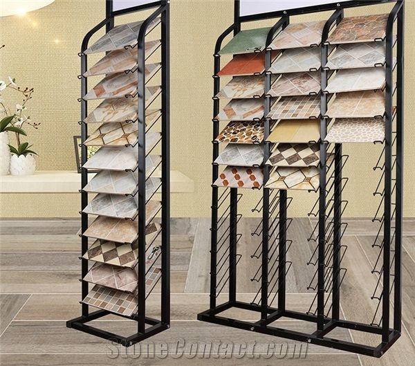 China Professional Manufacturer Stone Racks Tile Stands Building Materials Displays with High Quality and Lower Price for Mosaic Granite in Metal Floor Wing Quartz Used 2017 Hot Sale Stone Tile