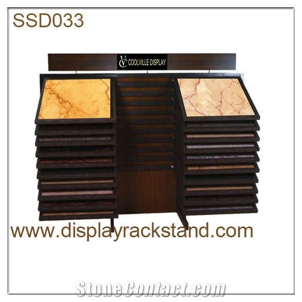 Custom Stone Display Granite Slab Quartz Sample Rack Slab Storage Rail
