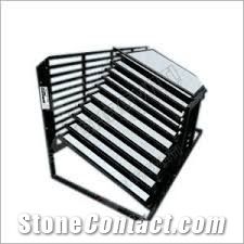 Mx005pakistan Marble Portable Display Stands Cases Stone Shelf Stone Towers Granite Metal Displays Marble Display Rack Stands Limestone Metal Displays Tile Sample Displays Onyx Display Racks