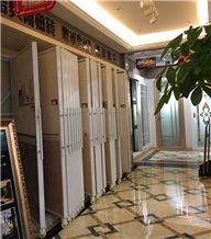 Single-Side Customized Metal Floor Tile Display Rack Outdoor Stand Decorative Shelves Ceramics Tiles Displayracks