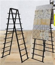 Xiamen Unique Display Stand for Ceramic Tiles Rack Easy Style Tile Sample Slabs Display Rack Laminate Flooring Display Stand